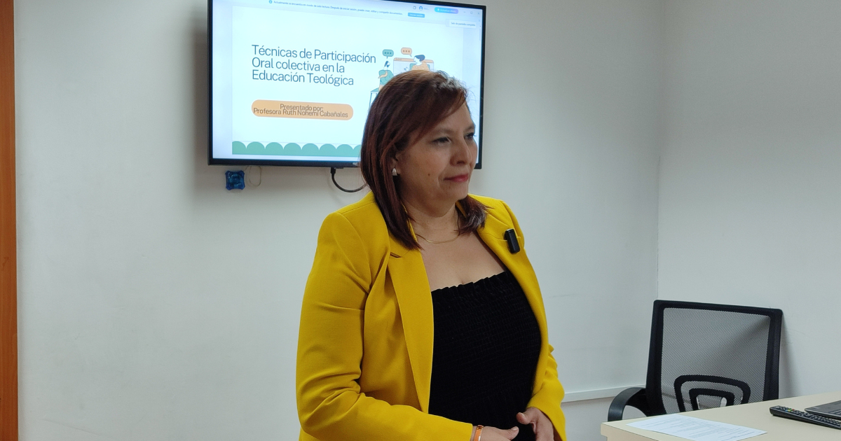 ATEV impulsa la participación oral colectiva en la Educación Teológica con Taller de Ruth Nohemí Cabañales