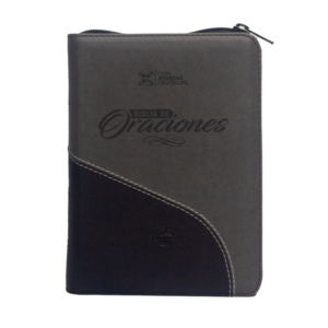 Biblia RVR Oraciones Gris Canto Plateado